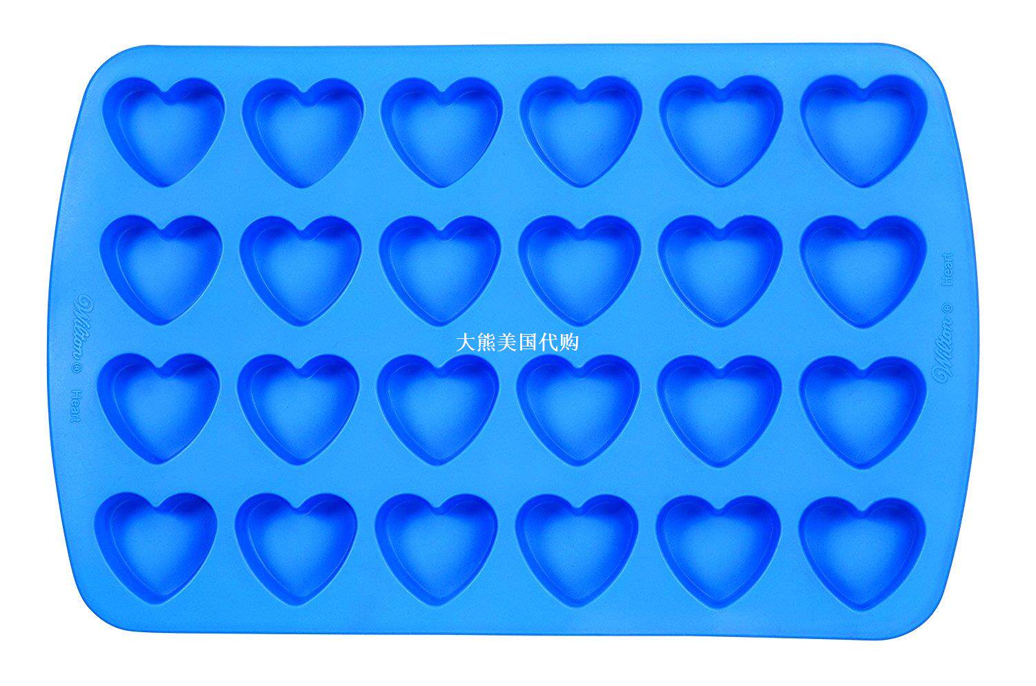 Wilton 2105-4909 Easy Flex Heart 24-Cavity Silicone Mold