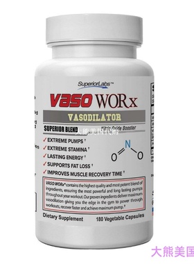 Superior Labs Vaso Work Vasodilation 4,600mg Nitric Oxide