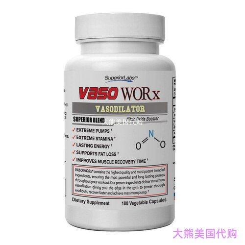 Superior Labs Vaso Work Vasodilation 4,600mg Nitric Oxide