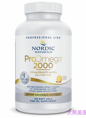 Nordic Naturals Proomega 2000 Fish Oil 120 Soft Gels