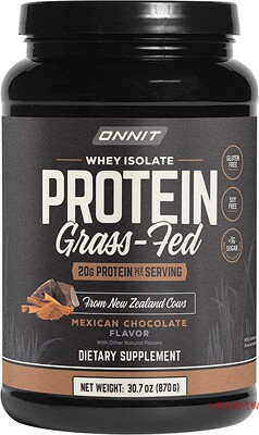 ONNIT Grass Fed Whey Isolate Protein - Mexican Chocolate