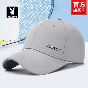 花花公子棒球帽男士2026新款帽子冬季保暖男款户外大头围鸭舌帽女