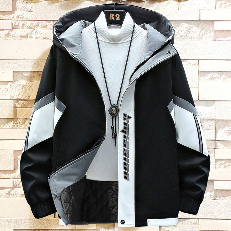 加肥加大特大码棉服连帽棉袄外套