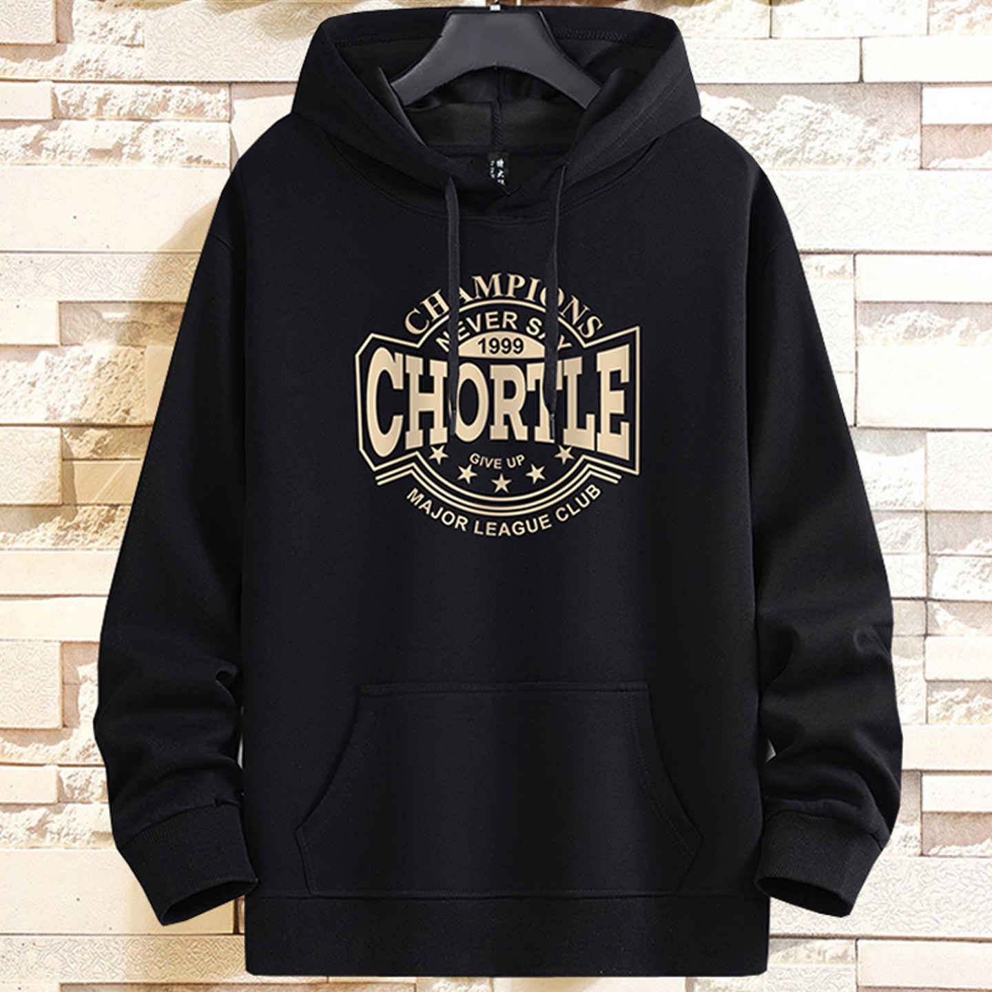 特大加肥加大400斤连帽卫衣帽衫