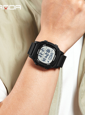 三达初高中男女学生户外运动电子多功能中性防水夜光·个性手表