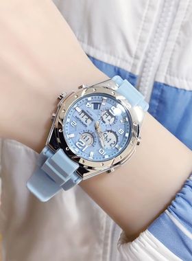 青少年女士手表学生潮流初高中儿童多功能防水夜光电子表女生手表