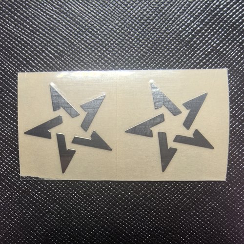 mst2011法警五角星金属贴纸p8握把通用贴纸logo