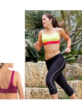 多色现货美国MOVING COMFORT FIONA高强度运动内衣背心式减震文胸