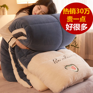 羊羔绒被子冬被加厚保暖被芯冬季棉被双人宿舍单人学生被褥双面绒