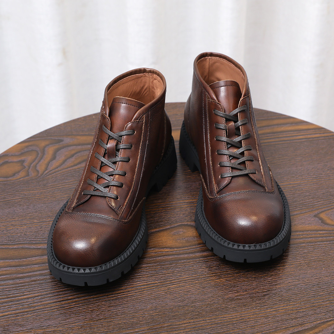 新款真皮马丁靴男英伦风弓长梦男鞋2026厚底潮流百搭时尚休闲鞋男,流行男鞋,马丁靴,淘宝优惠券,粉丝福利购,淘宝优惠卷
