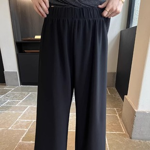 百搭直筒休闲裤 时尚 Z032 女2025秋新款 摩登197高腰宽松阔腿九分裤