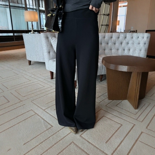 Y851 摩登197松紧高腰阔腿裤 垂感显瘦百搭休闲裤 新款 女2026春季