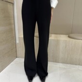 摩登197松紧腰加绒休闲裤 2K131 气质显瘦百搭微喇裤 女2025冬季 爆款