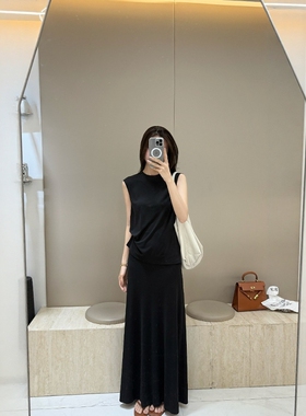 摩登197气质优雅时尚套装女2026夏新款无袖上衣半身裙两件套2F093