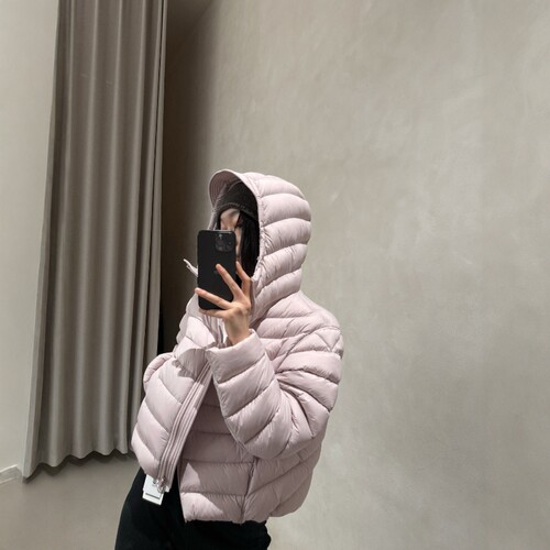 JVV短款连帽95白鸭绒排骨羽绒服