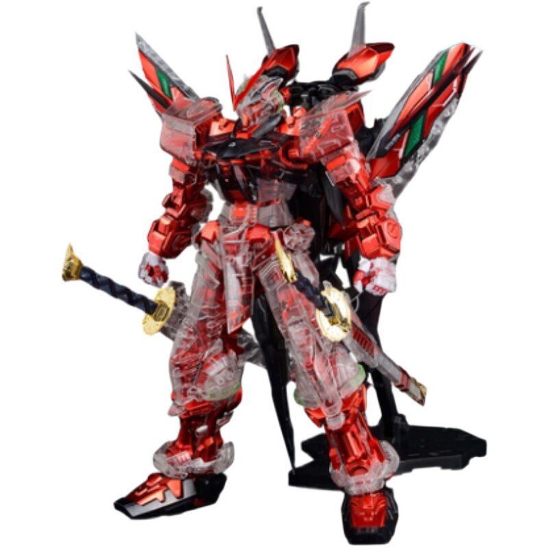 万代中国限定pg 1/60 红色异端高达改(电镀骨架/外装透明版)