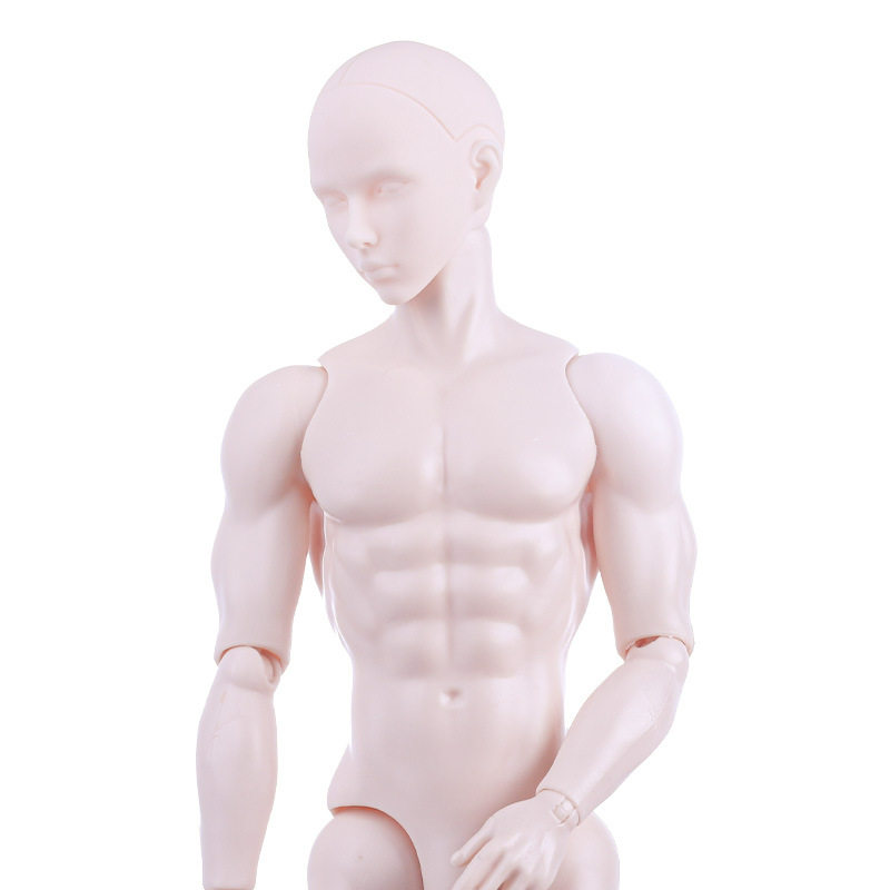 6分男娃素头模特BJD素体兵人玩具运动肌肉身体大码可动美之13关节