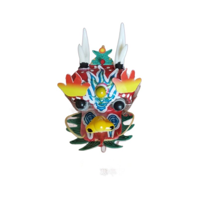 潍坊传统龙头风筝 传统工艺品5cm小型龙头蜈蚣风筝观赏类串式风筝