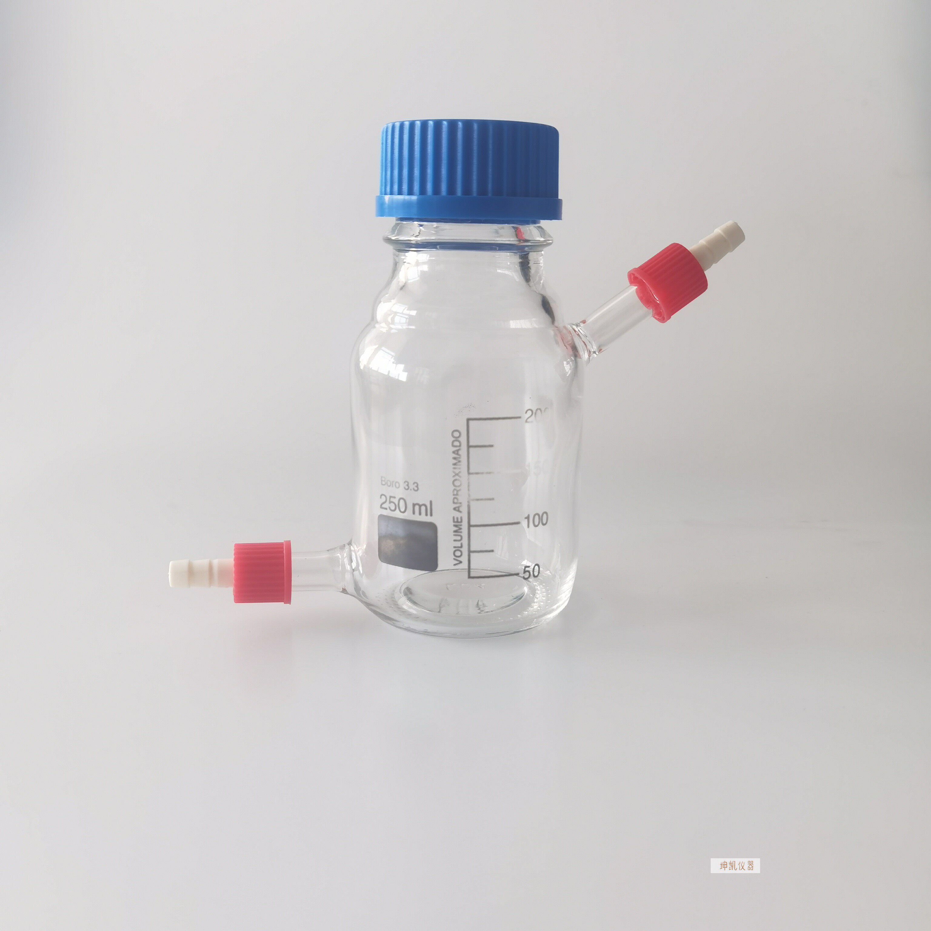 生物补料瓶取样瓶加料瓶螺口丝口高硼硅生物试剂瓶gl45瓶