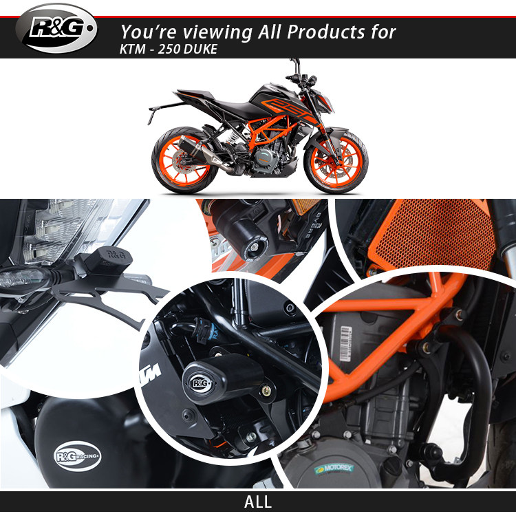 英国rg改装 前轮防摔球保护杠 水箱护网发动机盖 短尾 ktm250duke