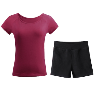 芳华舞蹈演出服成人短袖短裤T恤现代舞沂蒙颂同款摄影儿童练功服