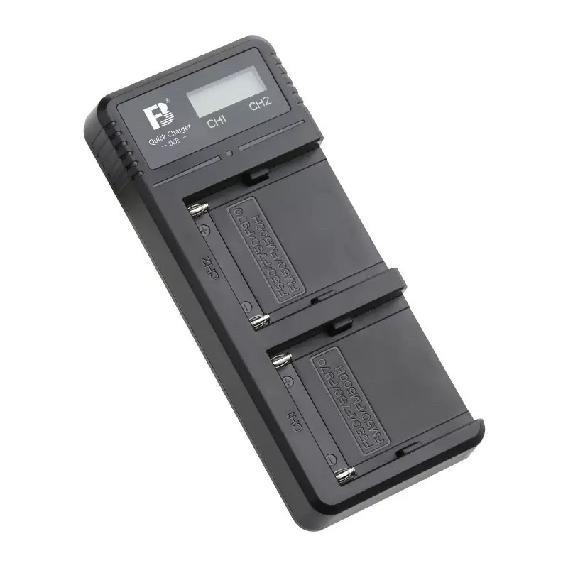 蟋蟀蛐蛐拍照灯电池沣标快充双槽充电器USBNP-F970F990锂电池光灯