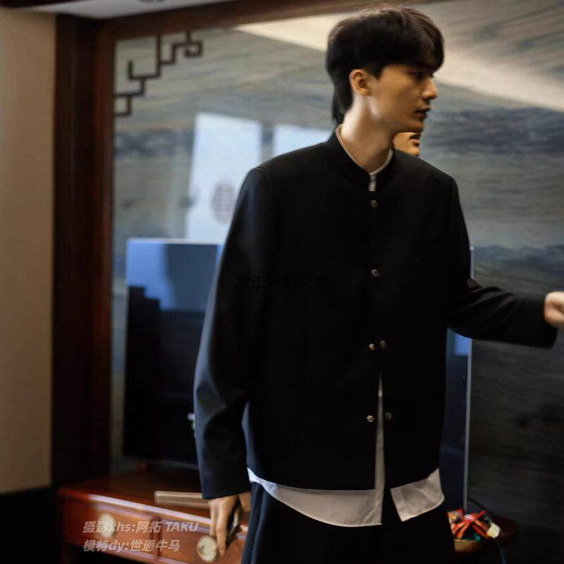 痞帅礼服高级感可穿休闲夹克订婚唐装外套日常男装宽松西服新中式