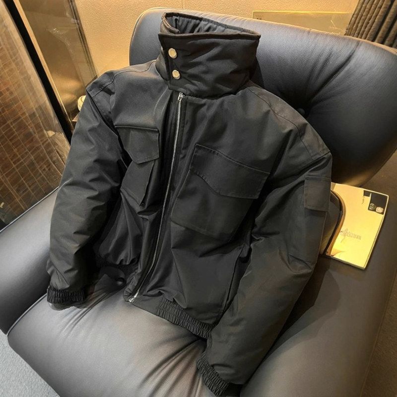 棉服秋冬季廓形夹克短款bomber