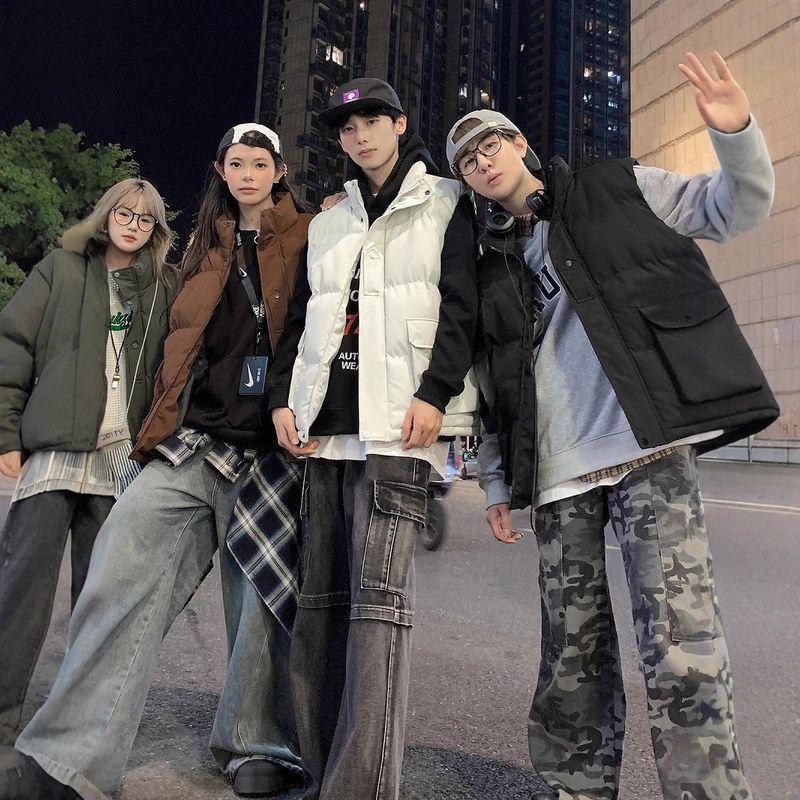 马甲棉服坎肩男士立领无袖2025