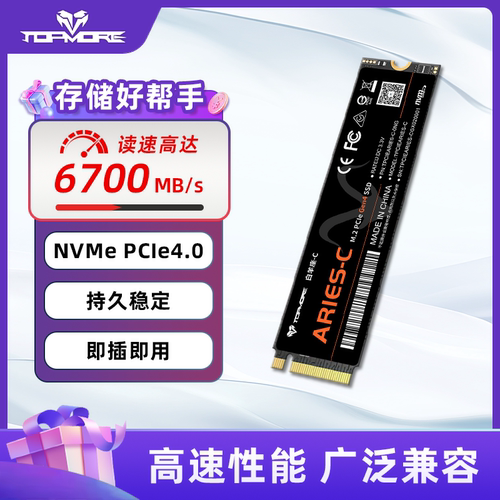 达墨M.2固态硬盘白羊座-C高速PCIe4.0大容量SSD台式机NVMe笔记本