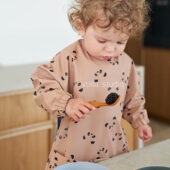 丹麦风儿童防水反穿衣围兜宝宝吃饭围嘴超软婴儿饭兜 限时特价