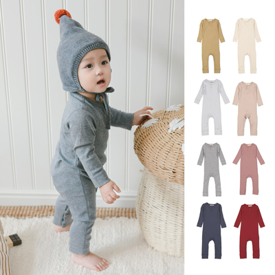 北欧mar莫代尔连体衣爬服A类无骨