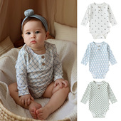 ins婴儿包屁衣春秋2026新款 哈衣 a类棉三角爬服新生儿男女宝宝长袖