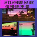 街舞室动感幻彩灯箱网红舞蹈直播间动态灯箱炫彩渐变色门头广告牌