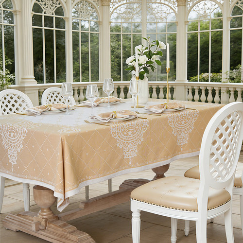 ekelund加冕桌布欧式古典长方形餐桌布高级感茶几盖布2026新款 - 封面