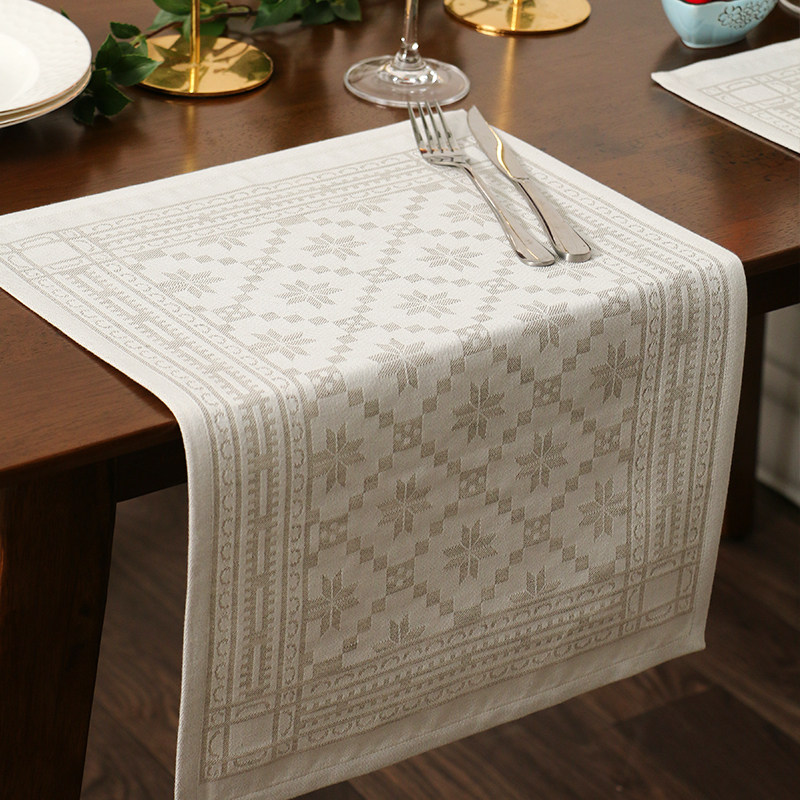 瑞典ekelund 八叶玫瑰餐垫 全棉提花餐桌茶几垫西餐垫吸水隔热垫,居家布艺,餐垫,淘宝优惠券,粉丝福利购,淘宝优惠卷