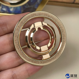 magsafe磁吸手机指环扣双环懒人金属桌面闪粉锌合金支架高级感奢华女超薄时尚个性创意
