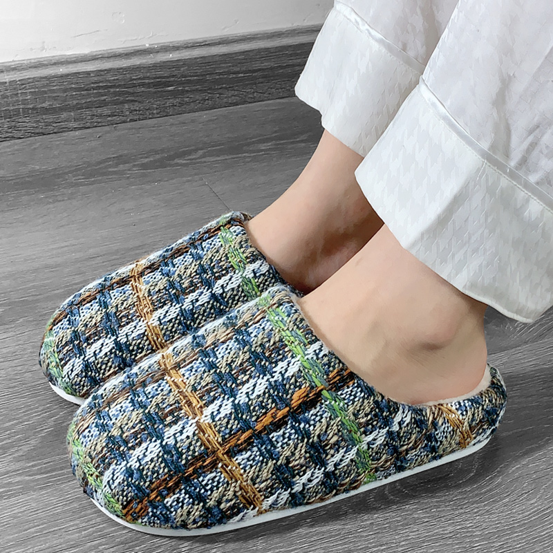 舒适保暖居家加厚棉拖鞋