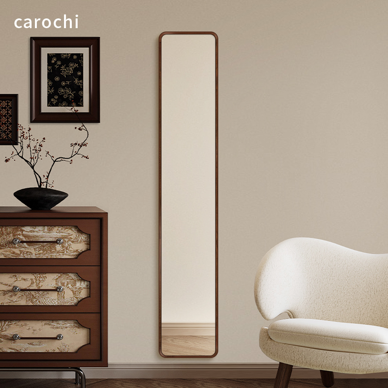 中古风全身镜极窄小户型穿衣镜