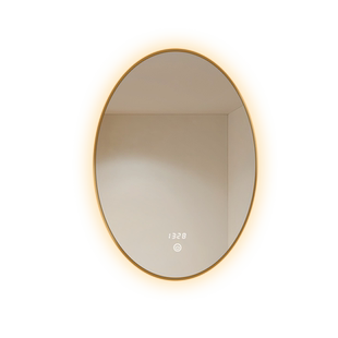 智能镜轻奢椭圆化妆家用带灯家用镜子贴墙美容院壁挂美容室浴室镜