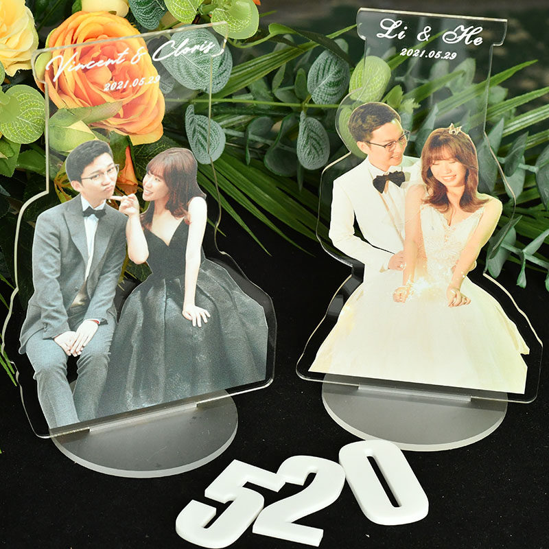 创意喜庆装饰新人结婚照片摆件婚房布置道具送闺蜜结婚礼物欧式