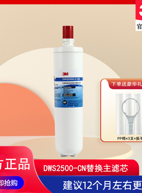 3M净水器净享DWS2500-CN主滤芯净水机后置替换活性炭过滤器滤芯