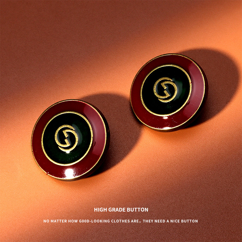圆形金属纽扣大衣风衣时尚装饰扣子衣服外套复古红色高档扣子配件,居家布艺,纽扣,淘宝优惠券,粉丝福利购,淘宝优惠卷