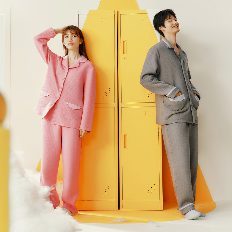 三枪情侣纯棉睡衣秋冬翻领开襟夹棉保暖男女可外穿家居服套82221,女士内衣/男士内衣/家居服,睡衣/家居服套装,淘宝优惠券,粉丝福利购,淘宝优惠卷