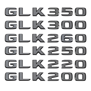 适用奔驰GLK300LGLK350 GLK200四驱尾标车标字母标贴字标标志车贴