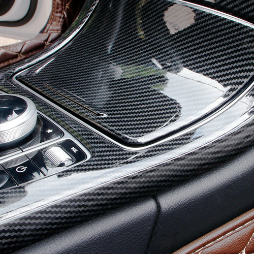 奔驰中控贴膜内饰改装