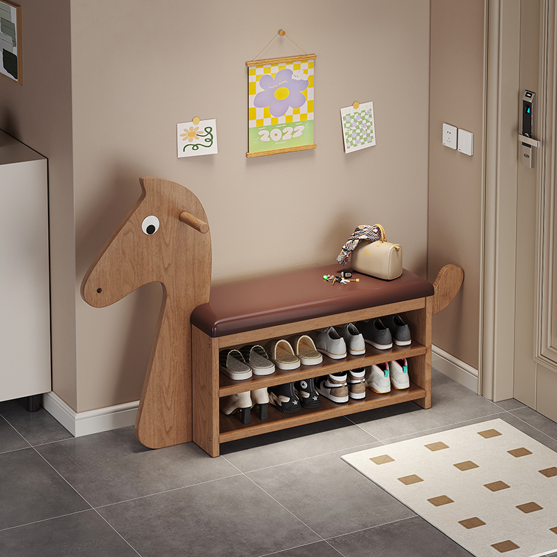 入户换鞋凳家用门口可坐可收纳鞋柜坐凳一体穿鞋凳进门凳可爱鞋架