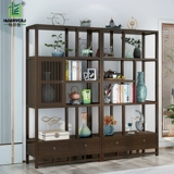 Bogu рамка твердый дерево Новое китайское антикварное маленькое украшение Duobao Pavilion Tea Display Шкаф в гостиную.