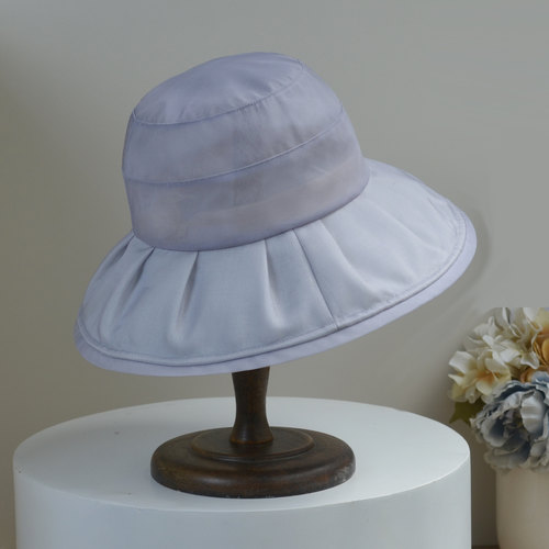 桑蚕丝大檐UPF50+春夏防晒渔夫帽