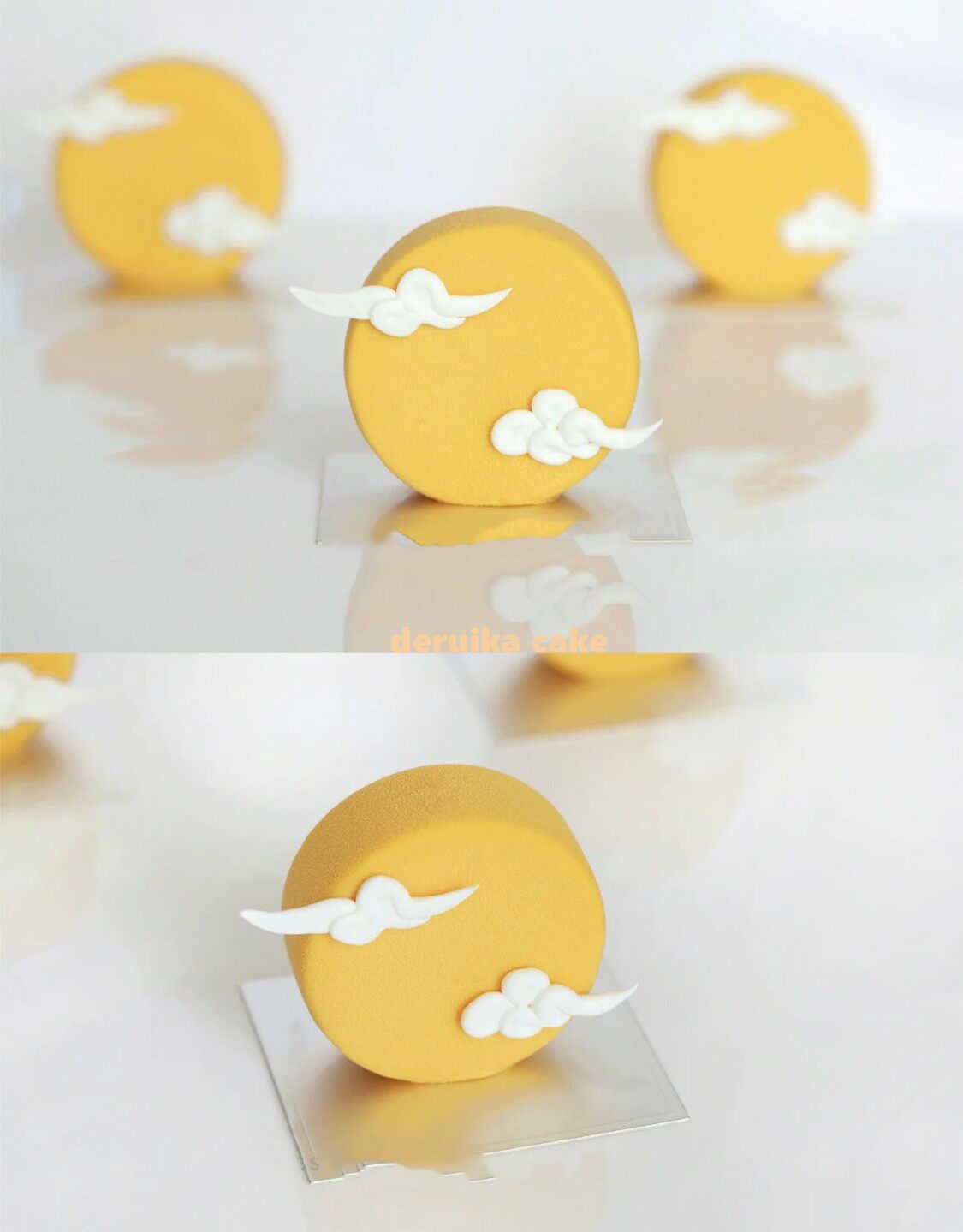 中秋节中式祥云硅胶模具8连圆柱形圆饼形慕斯蛋糕硅胶模具巧克力